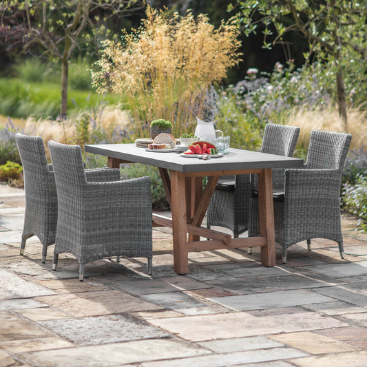 Chilson Outdoor Table Small Cement Fibre by Garden Trading