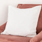 White corduroy cushion cover by Native