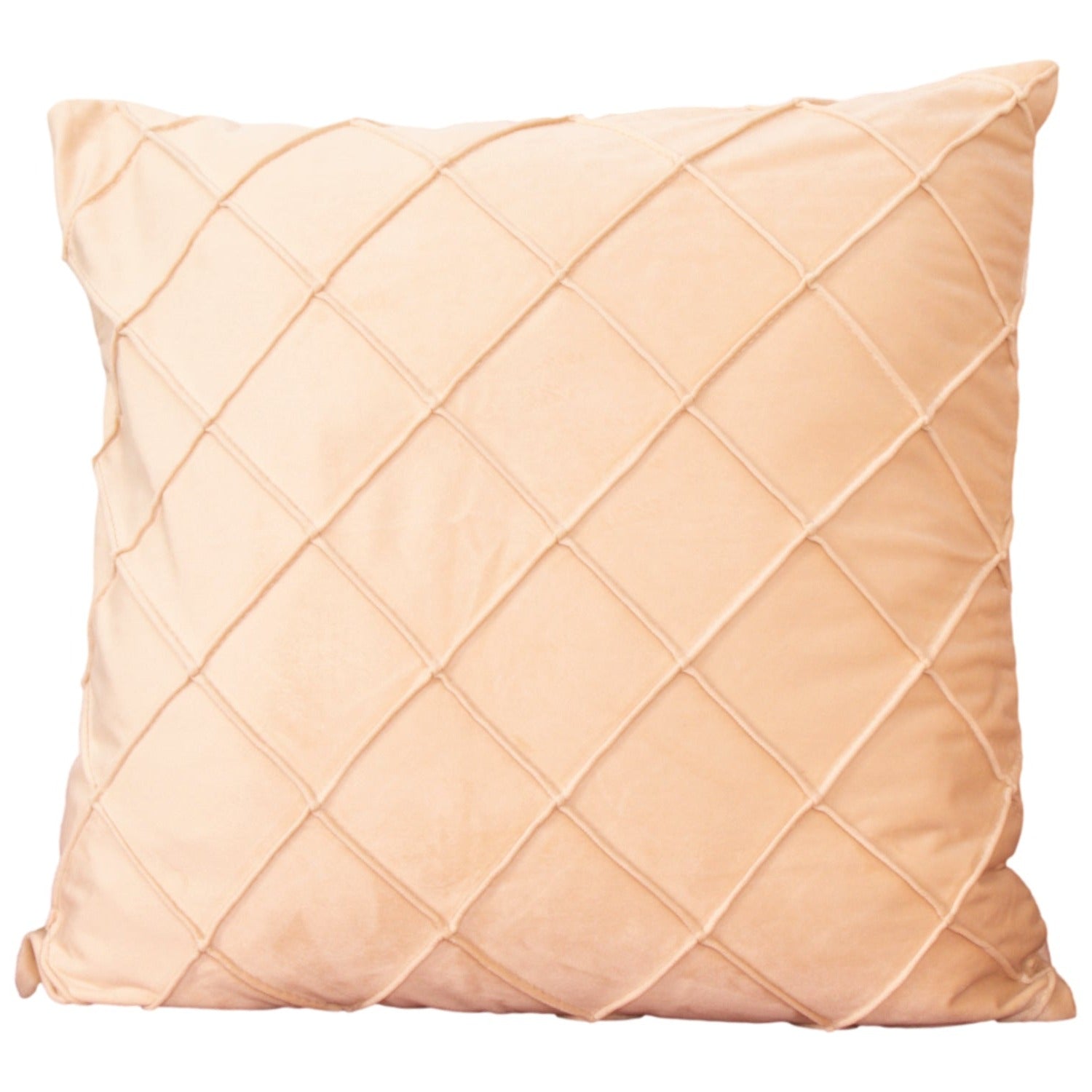 Diamond beige velvet cushion cover by Native