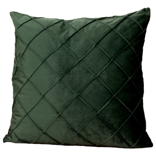 Diamond green velvet cushion cover by Native