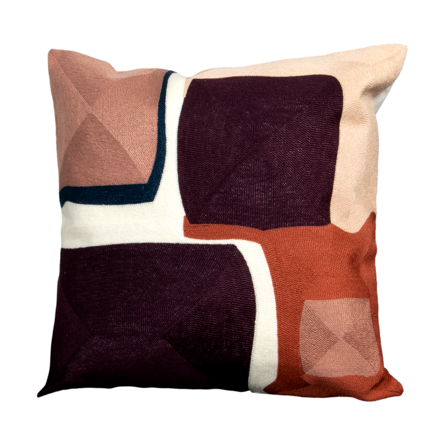 Purple Abstract Pattern Boho Cushion Cover