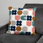 Abstract Shapes Feather Filled Cushion