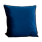 Blue Piped Velvet Scatter Cushion Cover