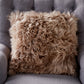 Sheepskin cushion light brown by Native