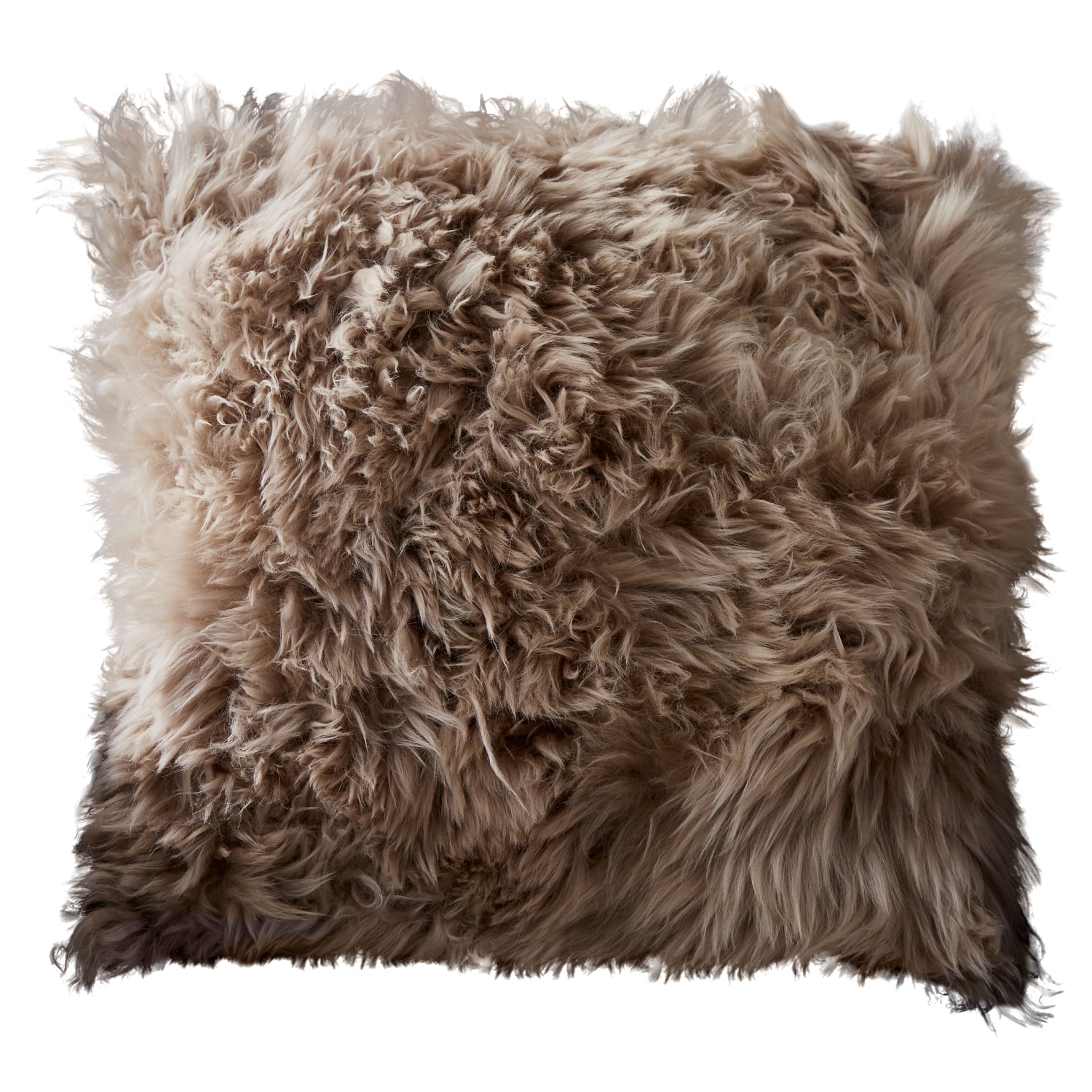 Sheepskin cushion light brown by Native