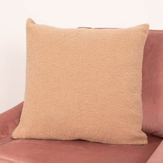 Light brown teddy cushion cover by Native
