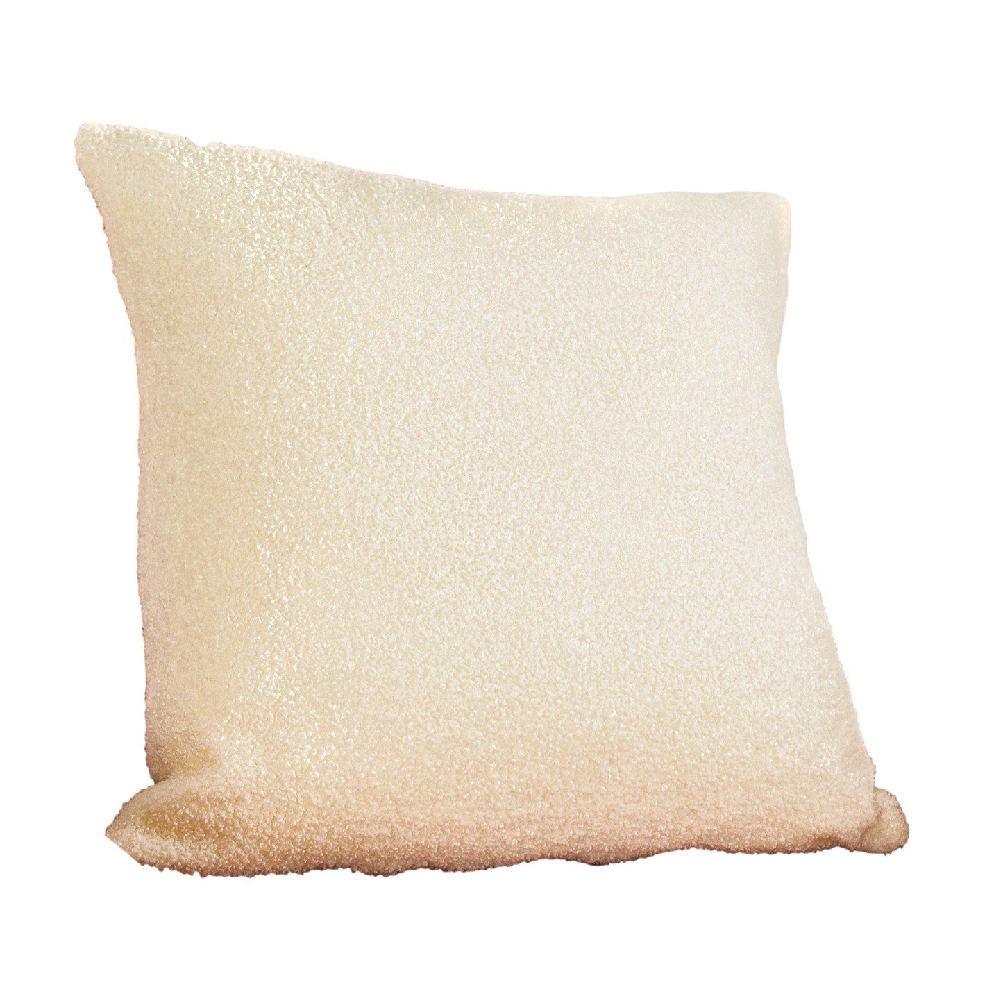 White Teddy Cosy Feather Filled Cushion