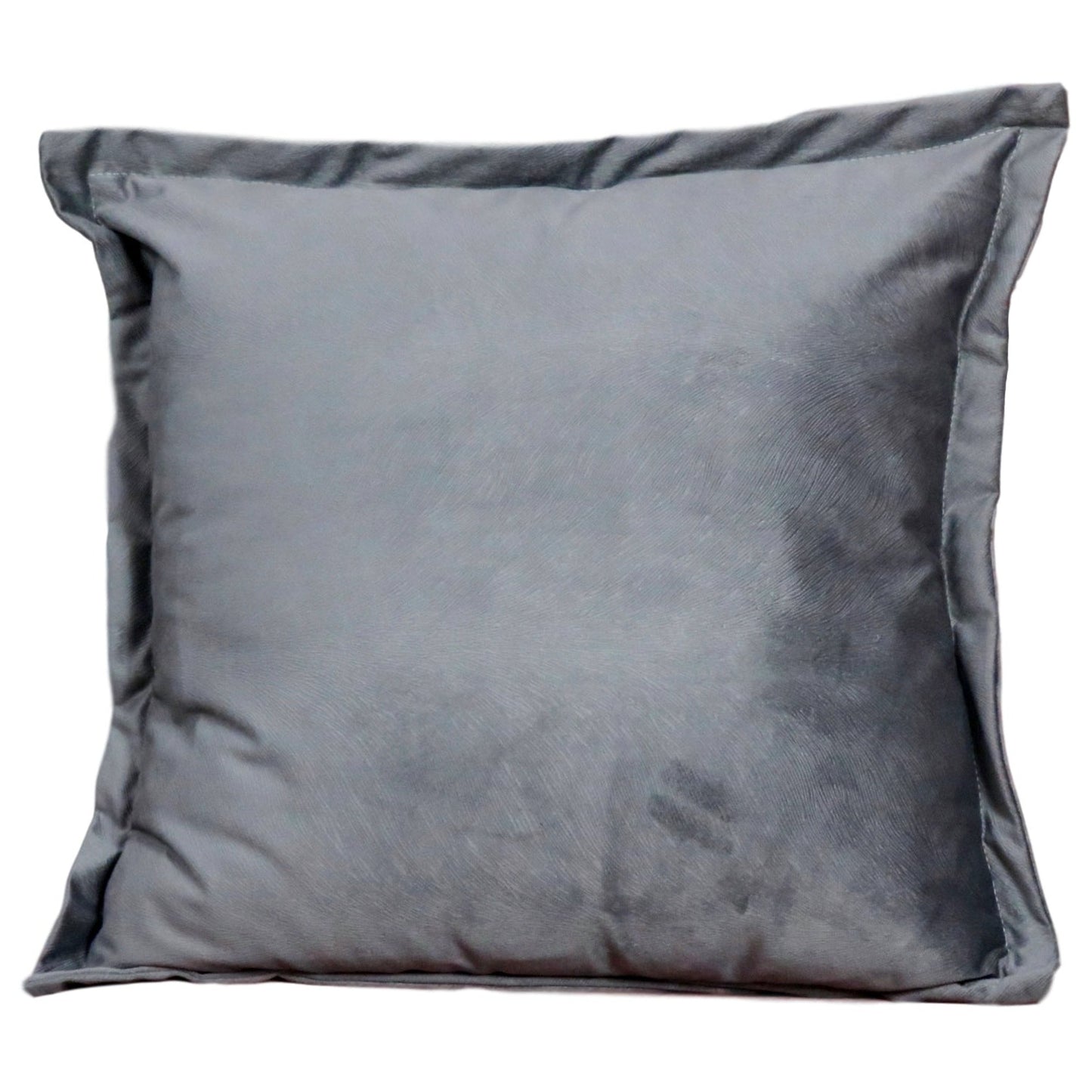 Snakeskin textured grey velvet cushion cover by Native