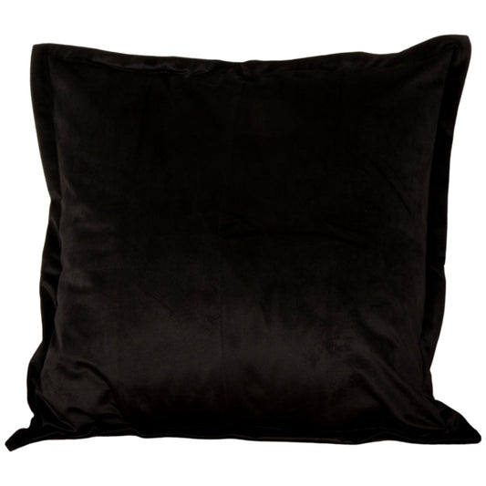 Black velvet cushion cover by Native
