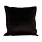 Black Velvet Feather Filled Cushion