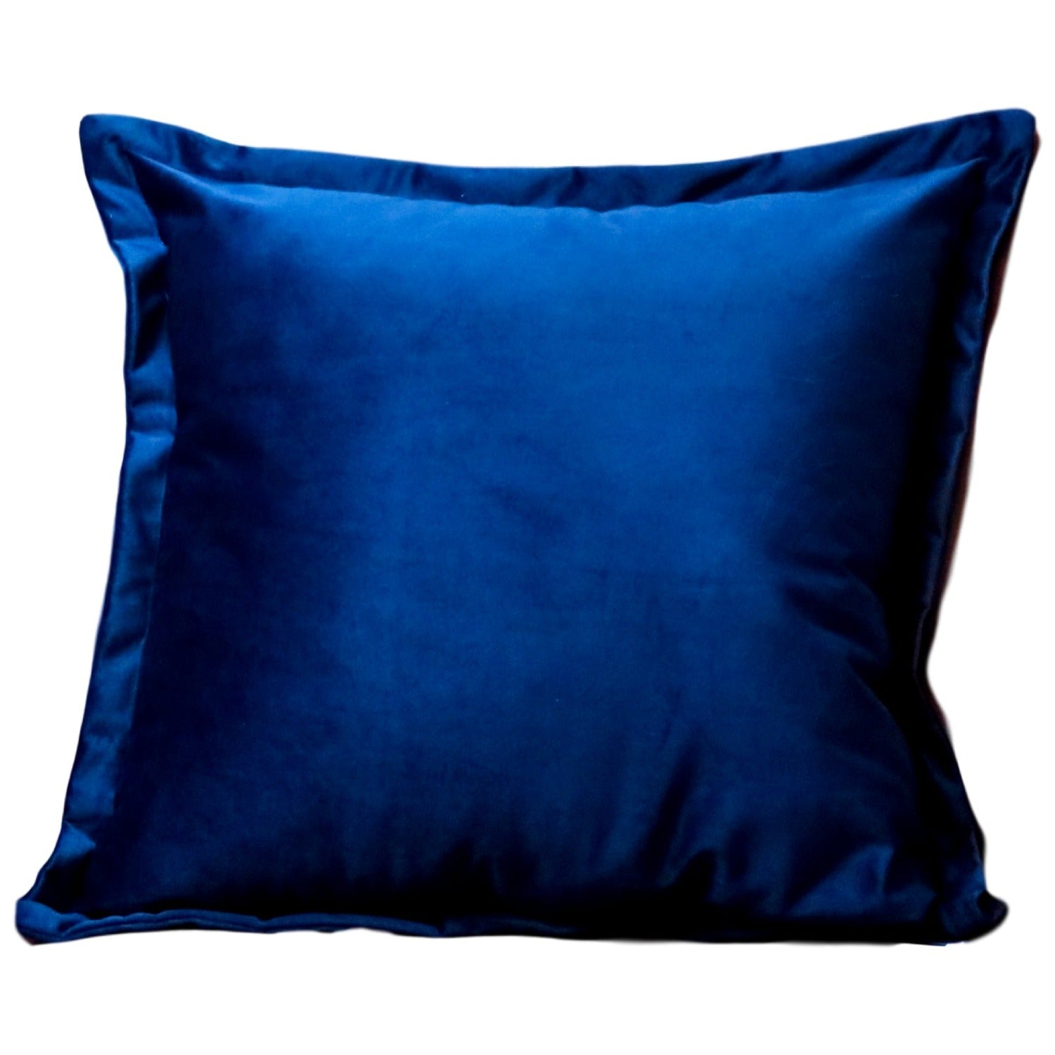 Navy blue velvet cushion cover by Native