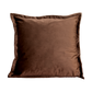 Brown Velvet Feather Filled Cushion
