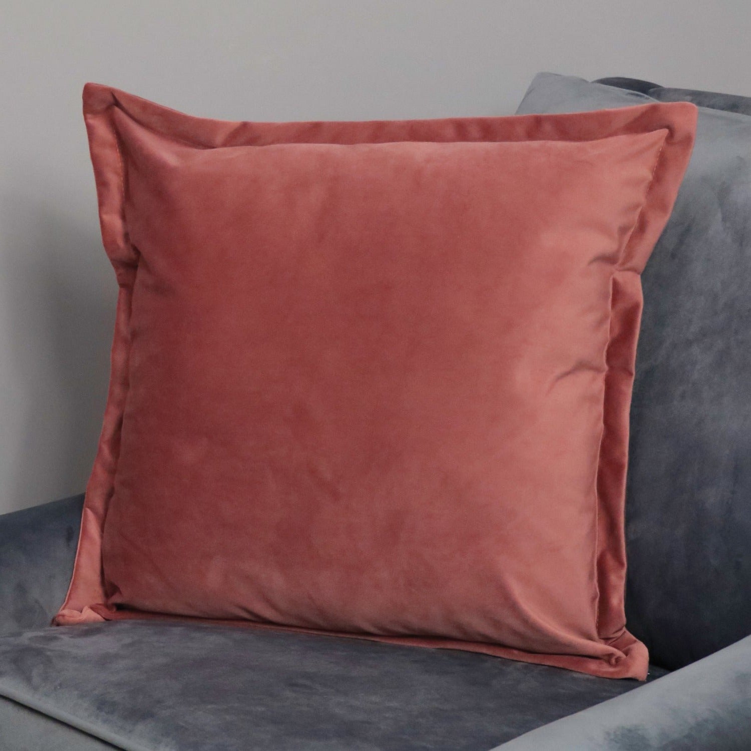 Rose velvet cushion cover by Native