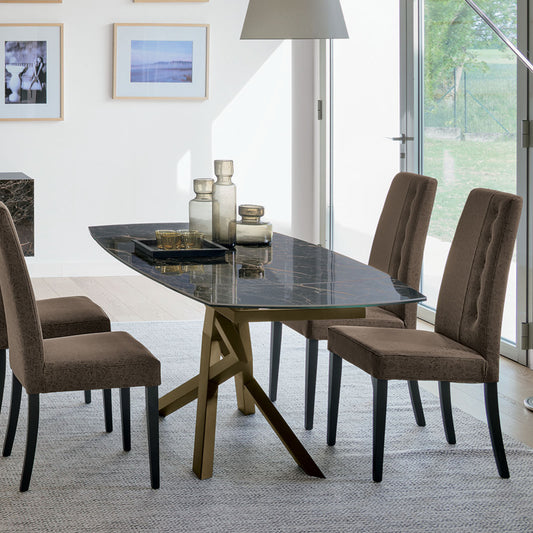 Cross Barrel Shaped Extendable Table by Target Point