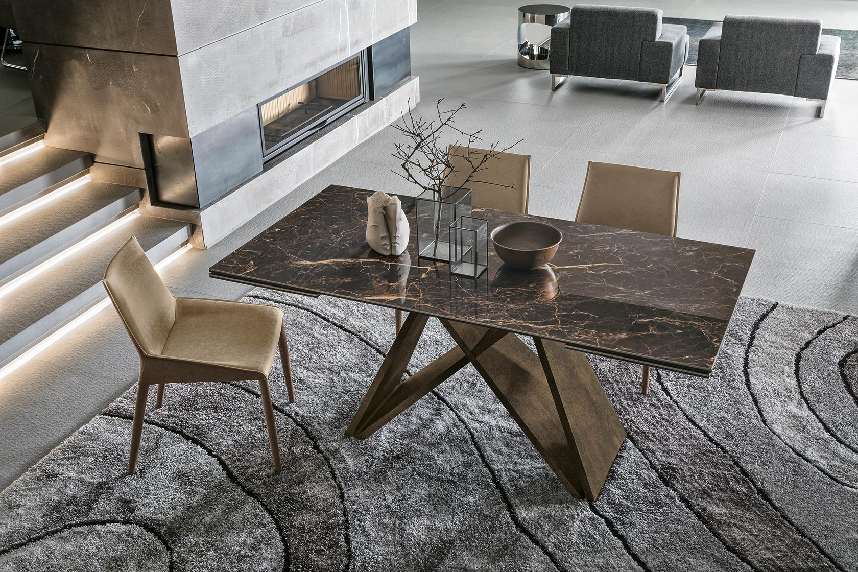 Extending Dining Tables | Modern Dining Tables | Glass Top Dining ...