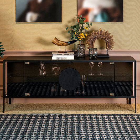 Dot Glass Display Sideboard and Cabinet by Tonin Casa