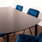 Walnut cambridge dining table with 6 chairs by Native