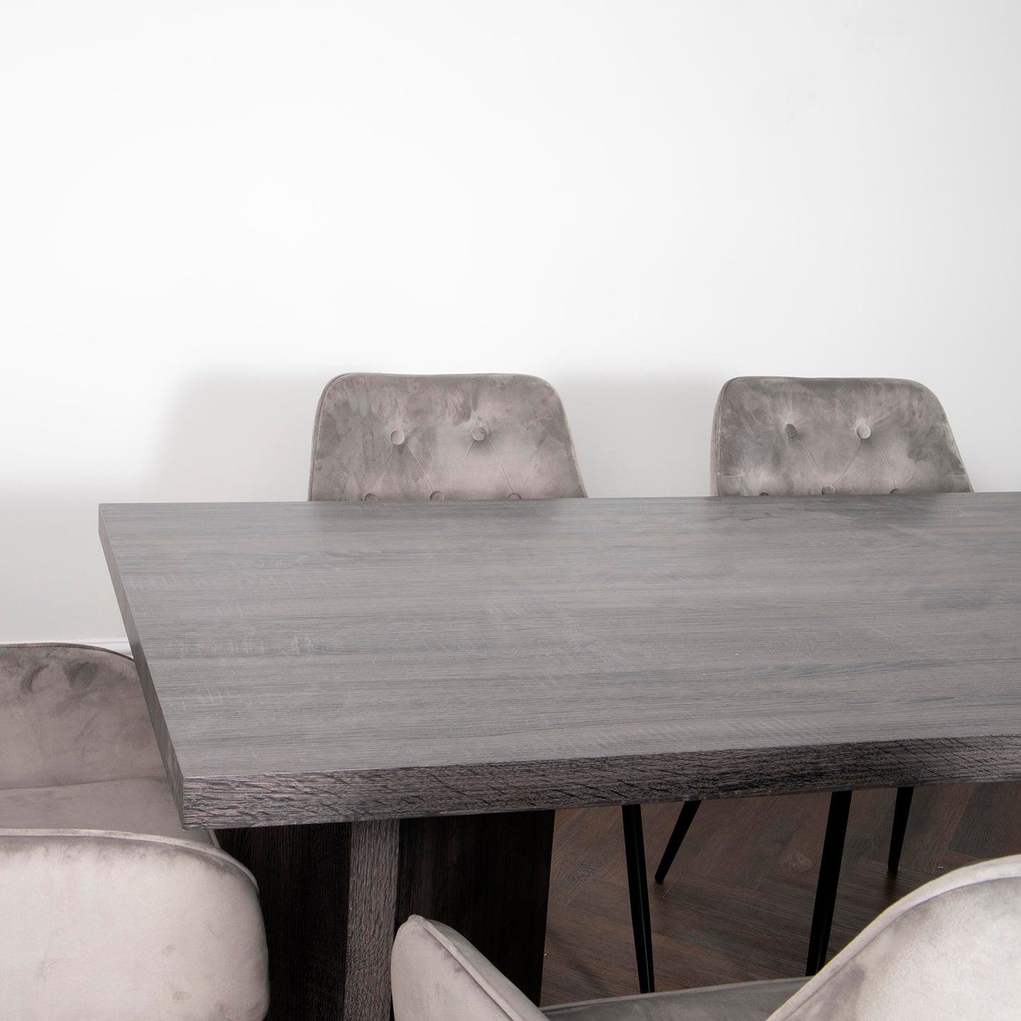 Ascot grey oak dining table by Native