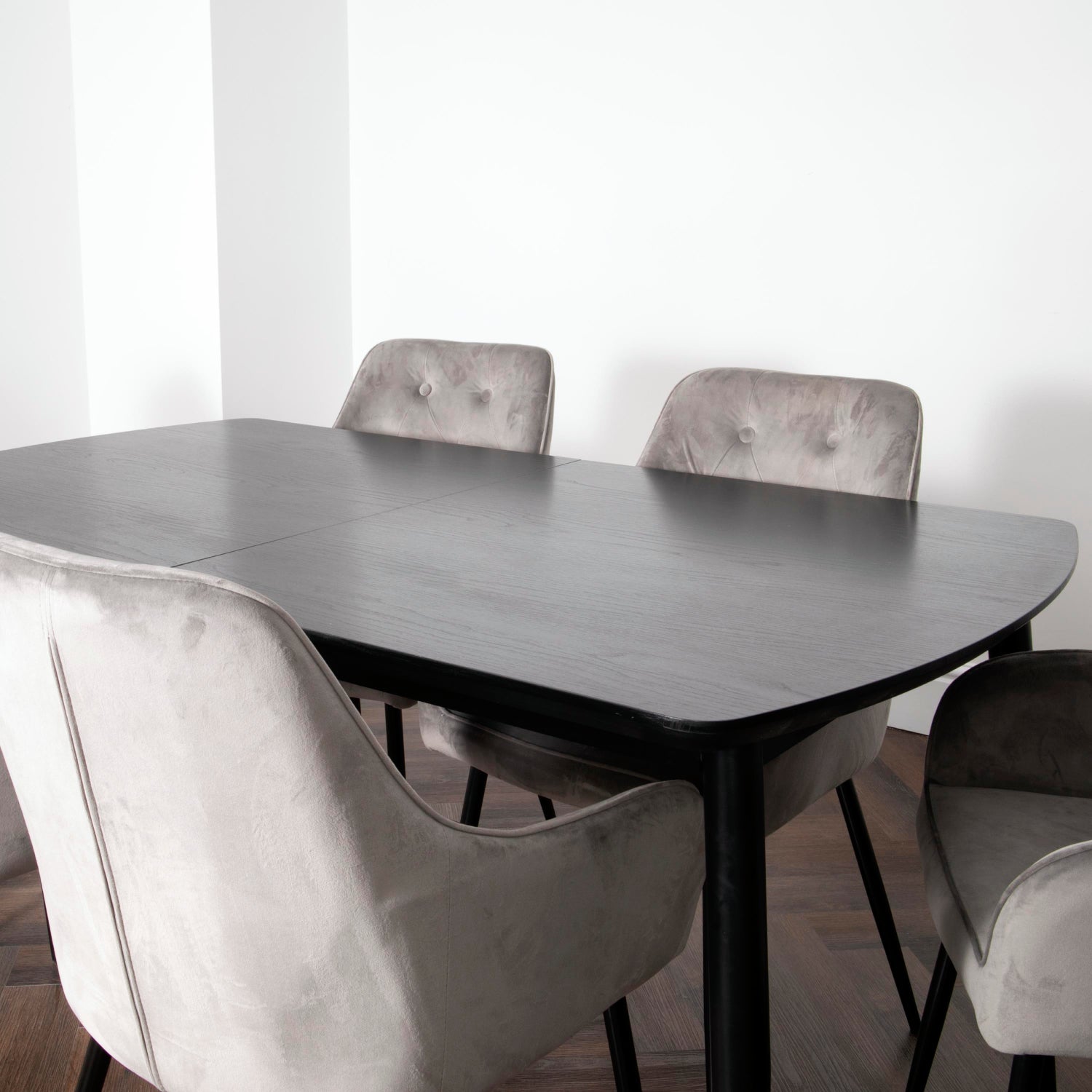 Oxford dark ash dining table by Native