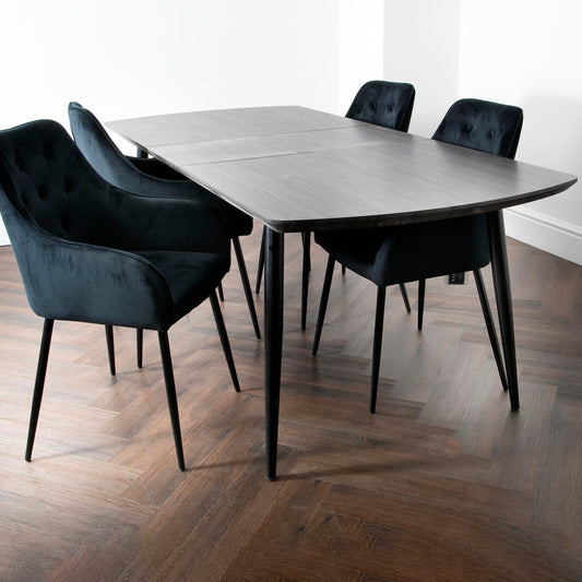 Oxford grey oak dining table by Native