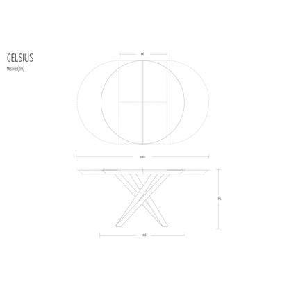 Celsius Round Extending Dining Table by Altacom