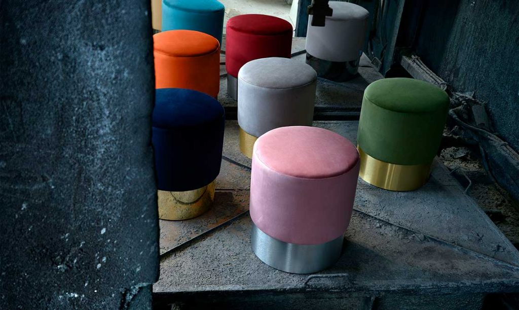 Chione Pink Pouf, Domingo Salotti