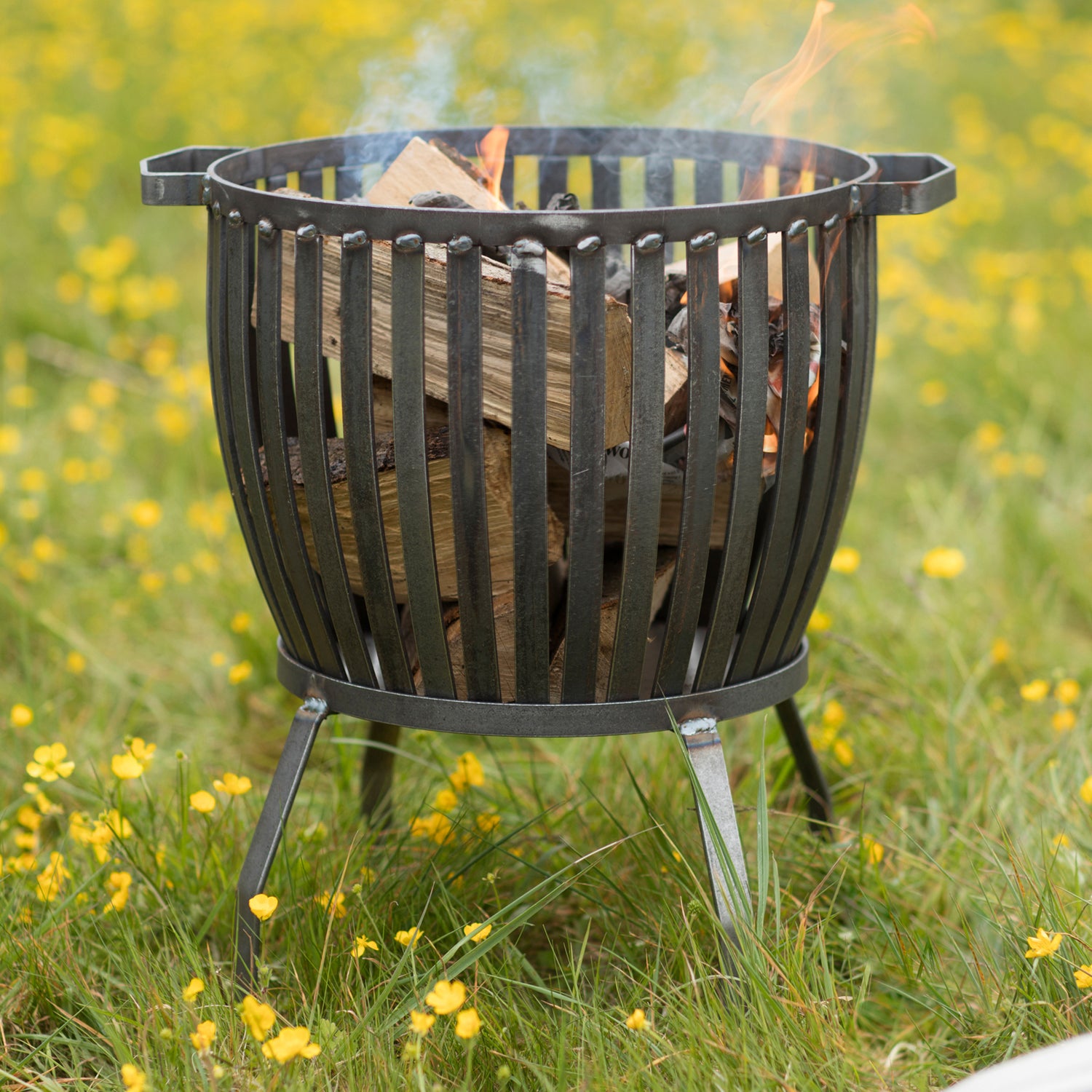 Barrington Fire Pit Small Steel by Garden Trading