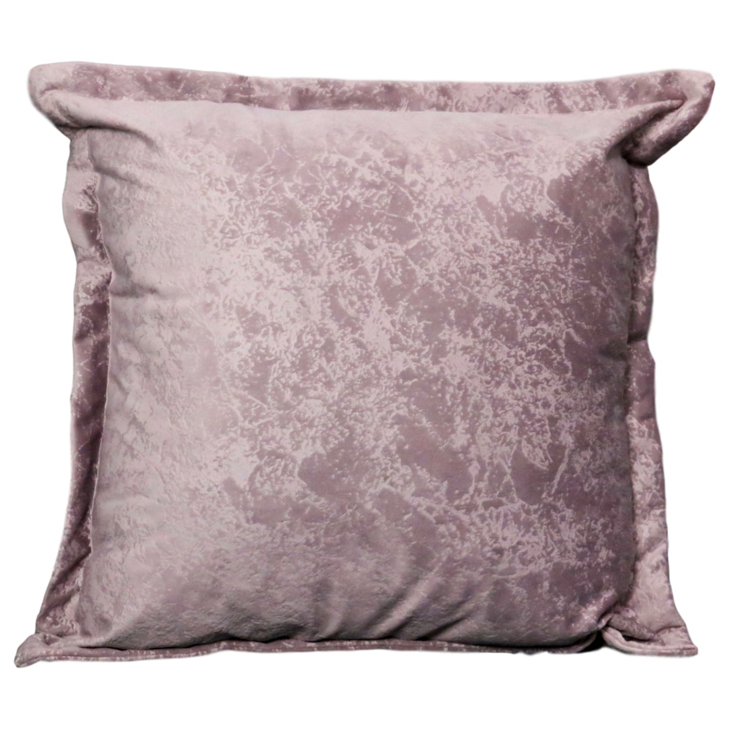 Pink crushed velvet cushion - feather filled by Native