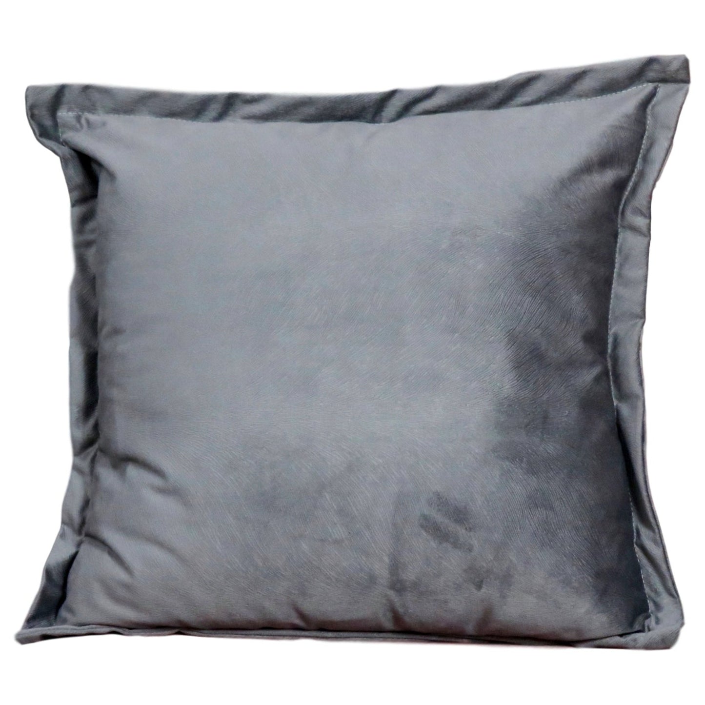 Snakeskin textured grey velvet cushion - feather filled by Native