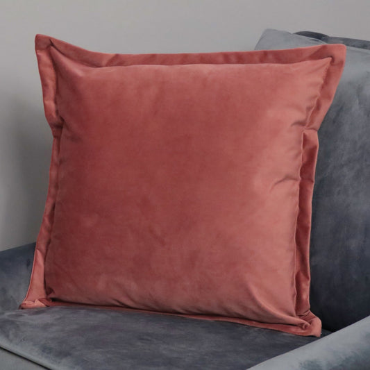 Rose velvet cushion - feather filled by Native