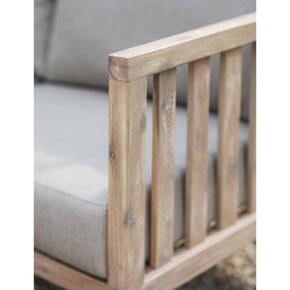 Porthallow Outdoor 2 Seater Sofa Acacia by Garden Trading