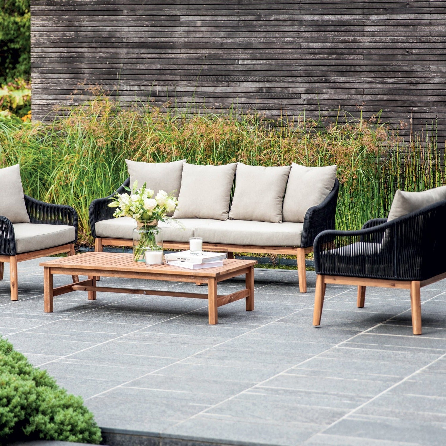 Luccombe Outdoor Sofa Set Polyrope by Garden Trading