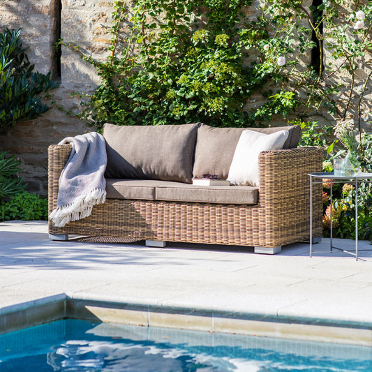 Marden Outdoor Sofa PE Rattan by Garden Trading