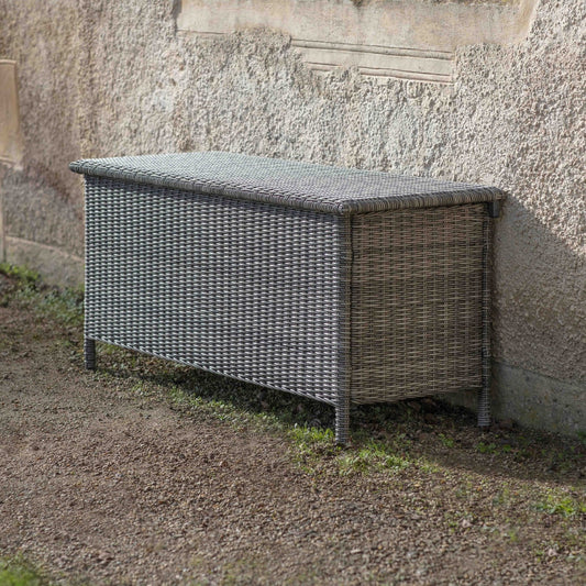Selborne Outdoor Storage Box Small PE Rattan by Garden Trading