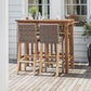 St Mawes Drinks/Planter Outdoor Bar Table 120cm Teak by Garden Trading
