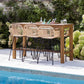 St Mawes Drinks/Planter Outdoor Bar Table 180cm Teak by Garden Trading