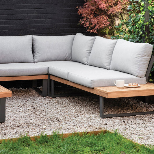 Amberley Outdoor Sofa Set Teak by Garden Trading