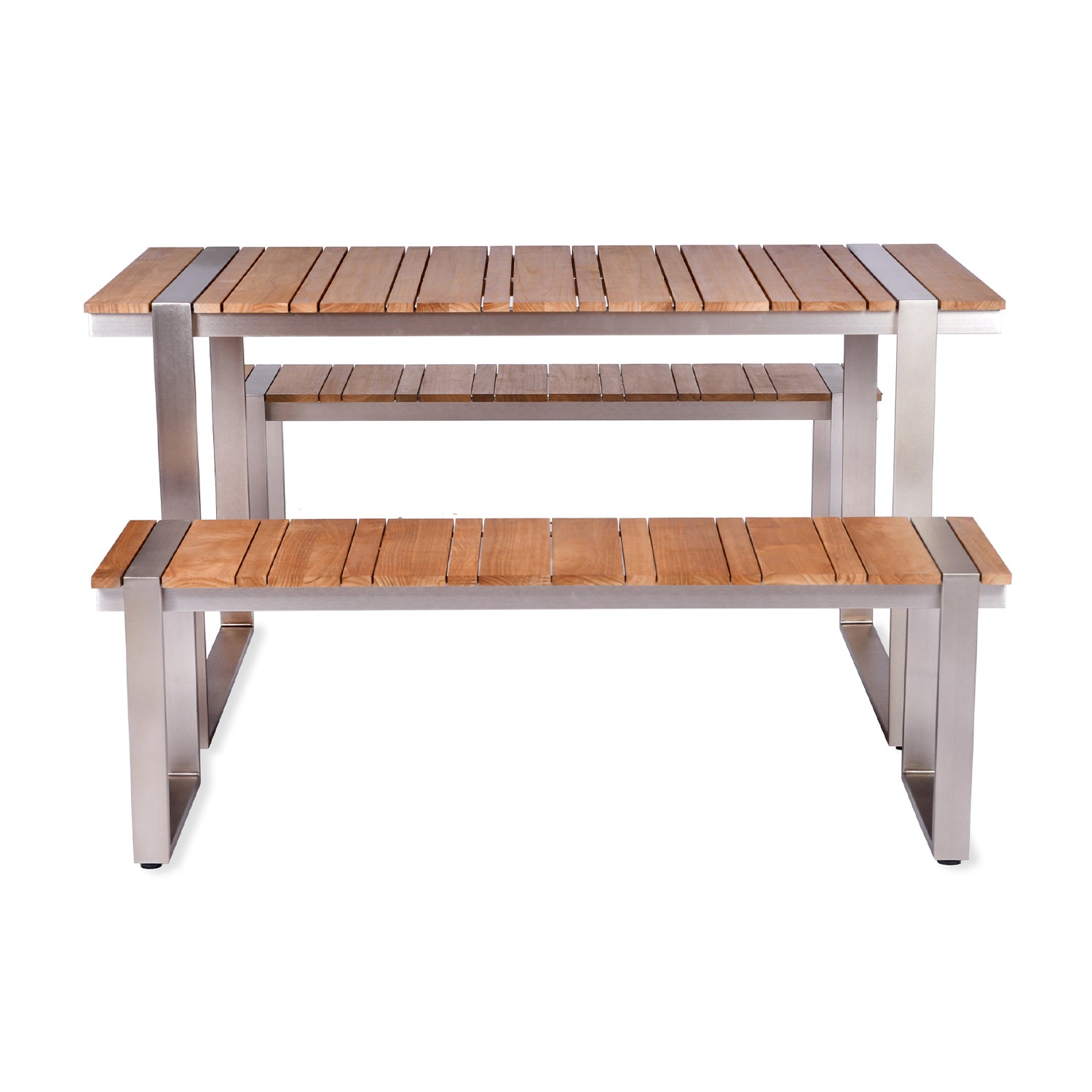 Teak table deals and bench set