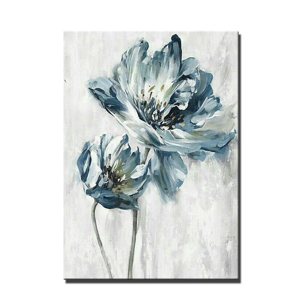 Acrylic blossom big flower wall artwork oil hand painted canvas