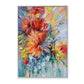 Large original thick texture kinfe flower oil hand painted canvas