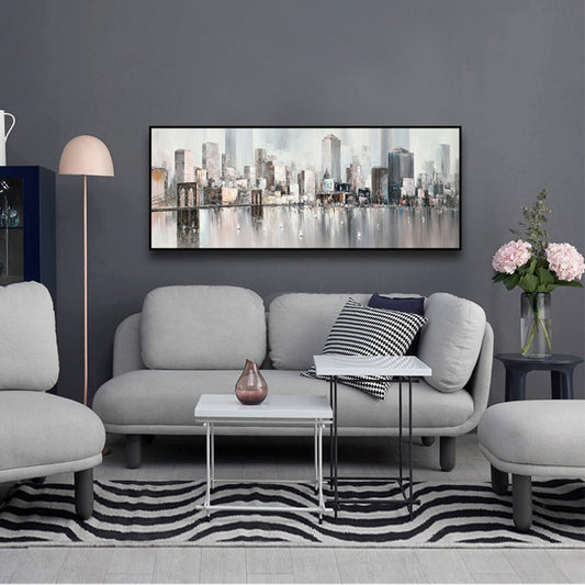New York Skyline Cityscape Abstract Wall Art Painting