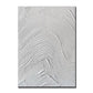 3D beige simple fashionable white wall hand painted canvas