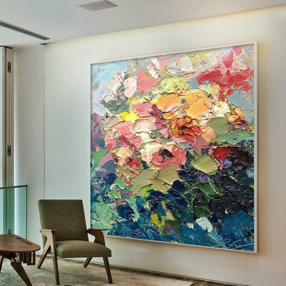Abstract modern wall art interior oil hand painted canvas