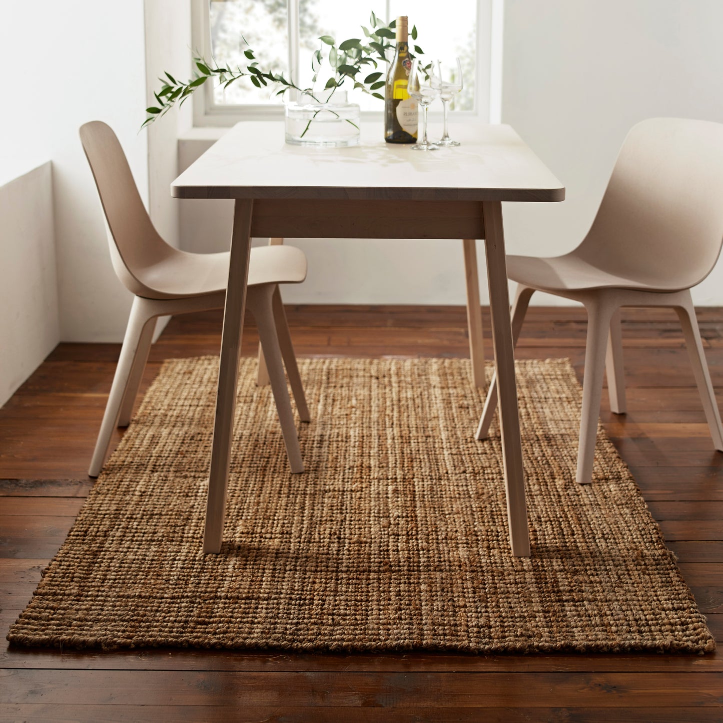Cumbria thick chunky jute rug by Native