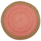 Milano soft jute rug with pale pink centre by Native