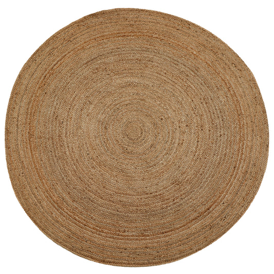Round jute rug by Native