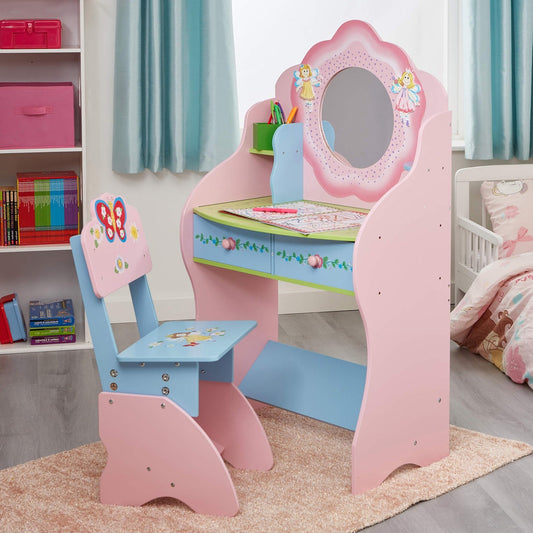 Fairy Dressing Table with Height Adjustable Chair by Liberty House Toys