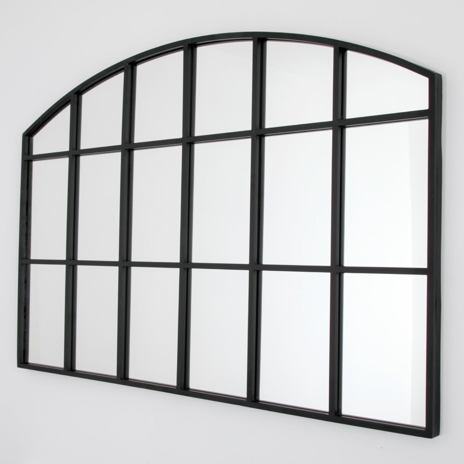 Horizontal arch mirror - black by Native
