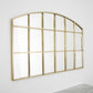 Horizontal Golden Frame Arch Mirror