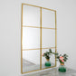Manhattan Golden Frame Window Mirror